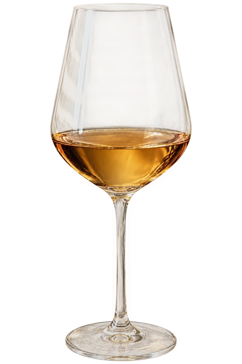 A glass of Ramato Pinot Grigio
