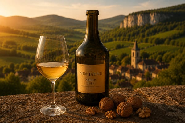 Vin Jaune in Jura Landscape